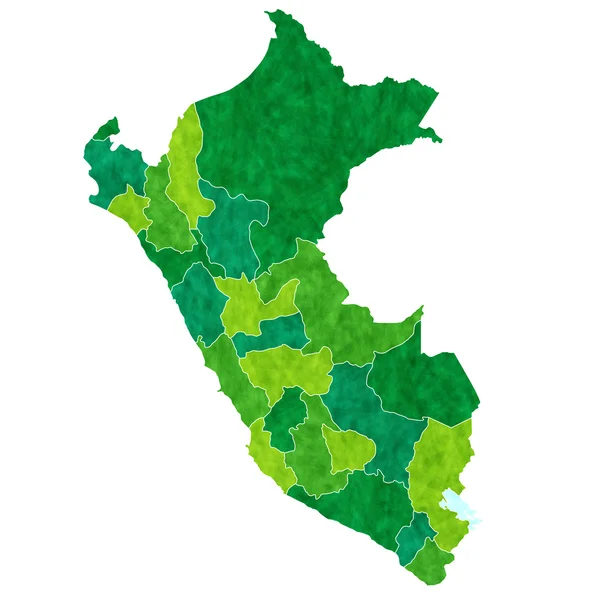 Perù mappa paese — Vettoriale Stock